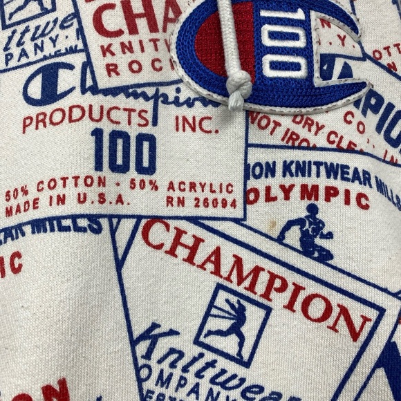 Champion Afterhood 100 Year Anniversary RARE Hoodie  COLLECTORS 1920’s Small - Picture 5 of 12